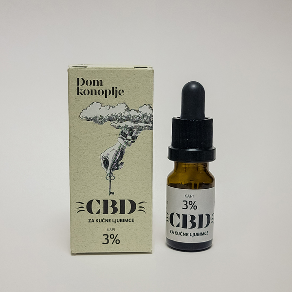 CBD kapi za kućne ljubimce 3%